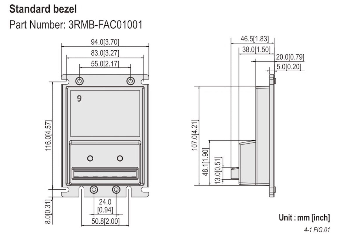 ICT A6E standard bezel