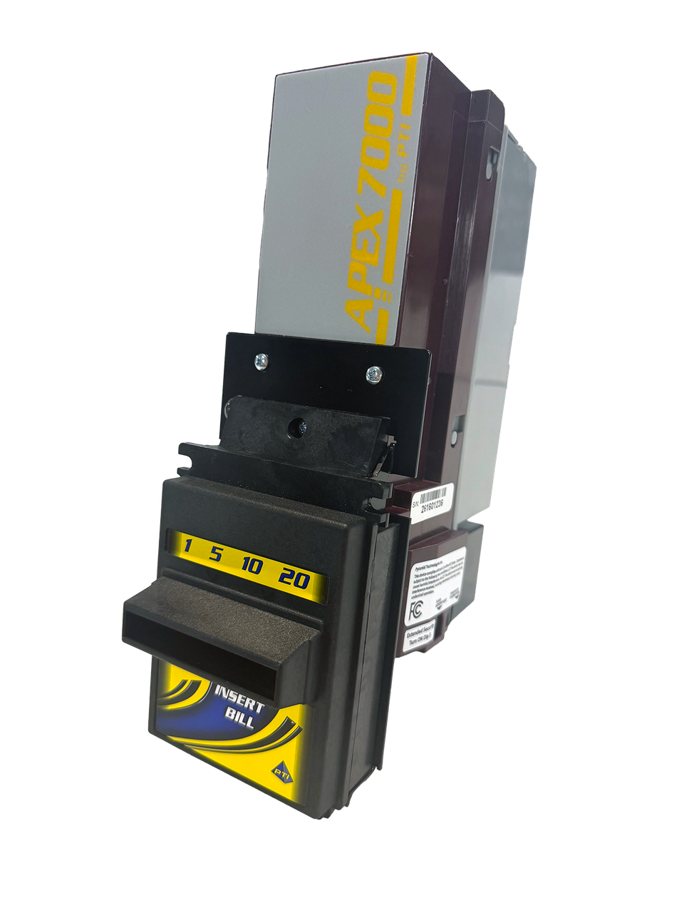 Pyramid Apex 7402-UB3 bill acceptor with VFM bezel