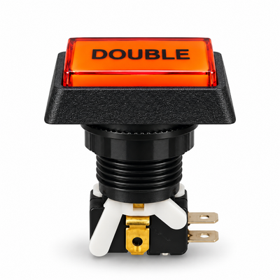 Illuminated Rectangular DOUBLE Zippy Switch Button - side