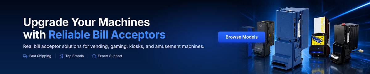 Upgrade your machines with reliable bill acceptors