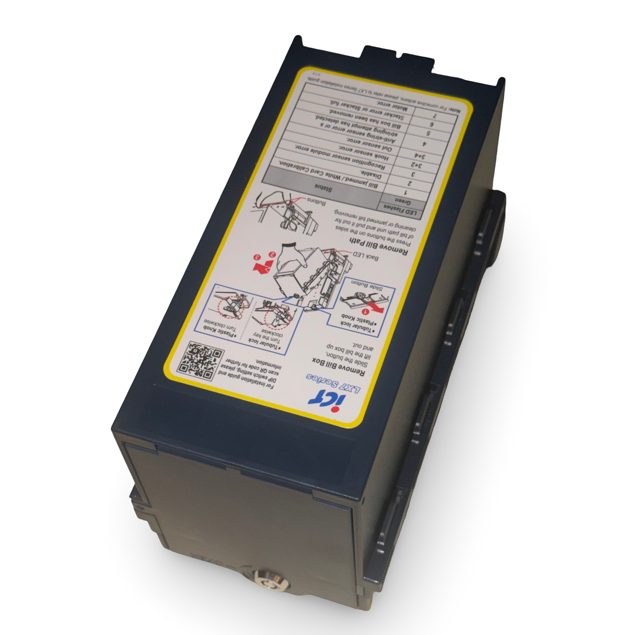 ICT LX7-SS2 LX7 200 Note Cashbox Same Key Style