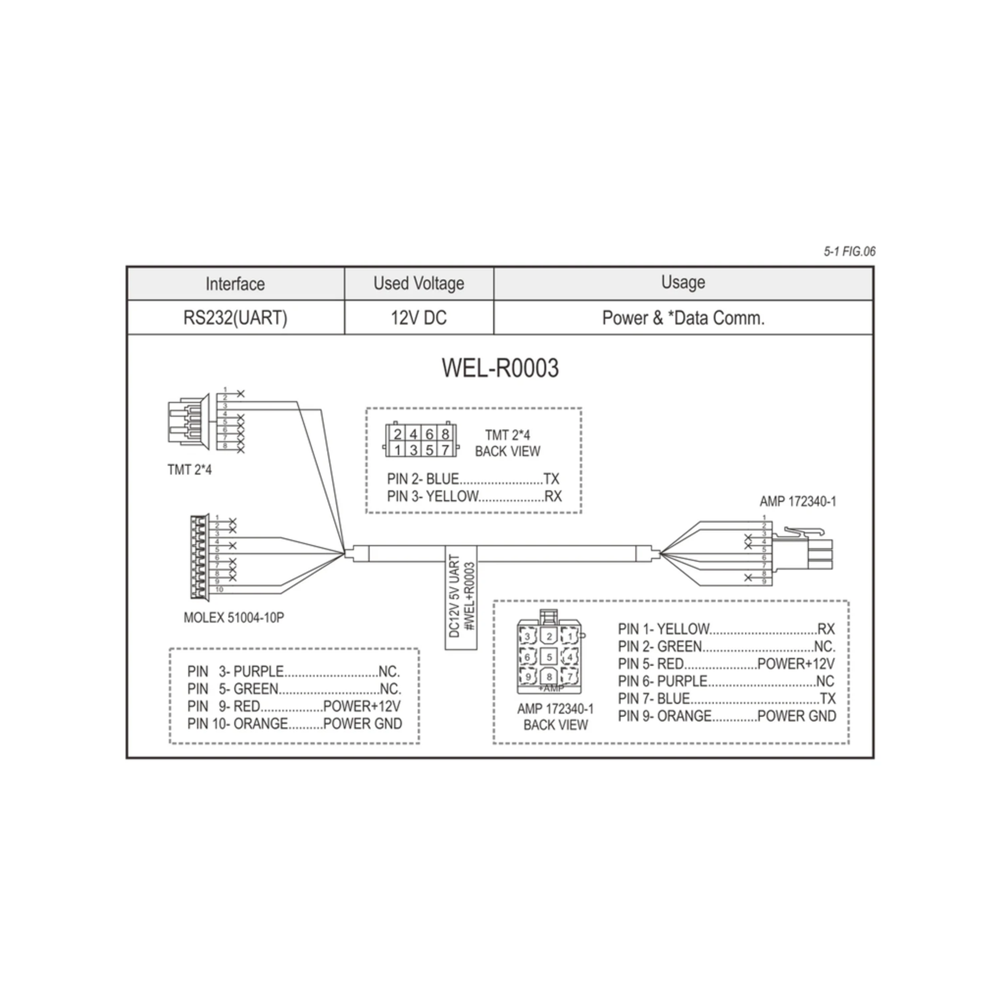 ICT WEL-R0003 Cable