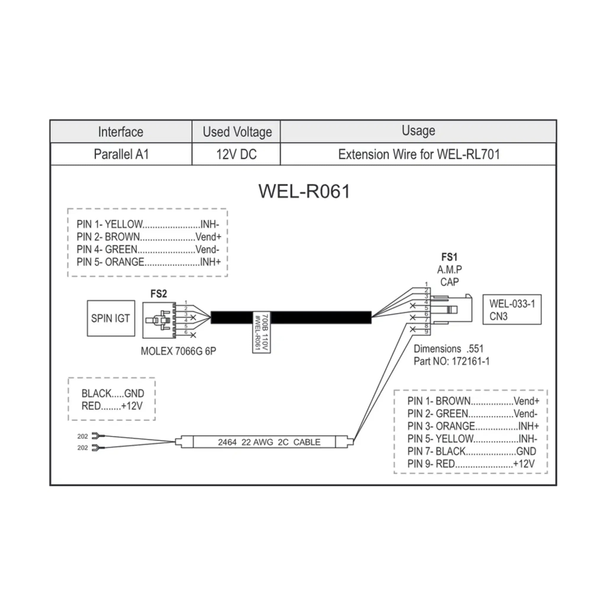 ICT WEL-R061 Cable
