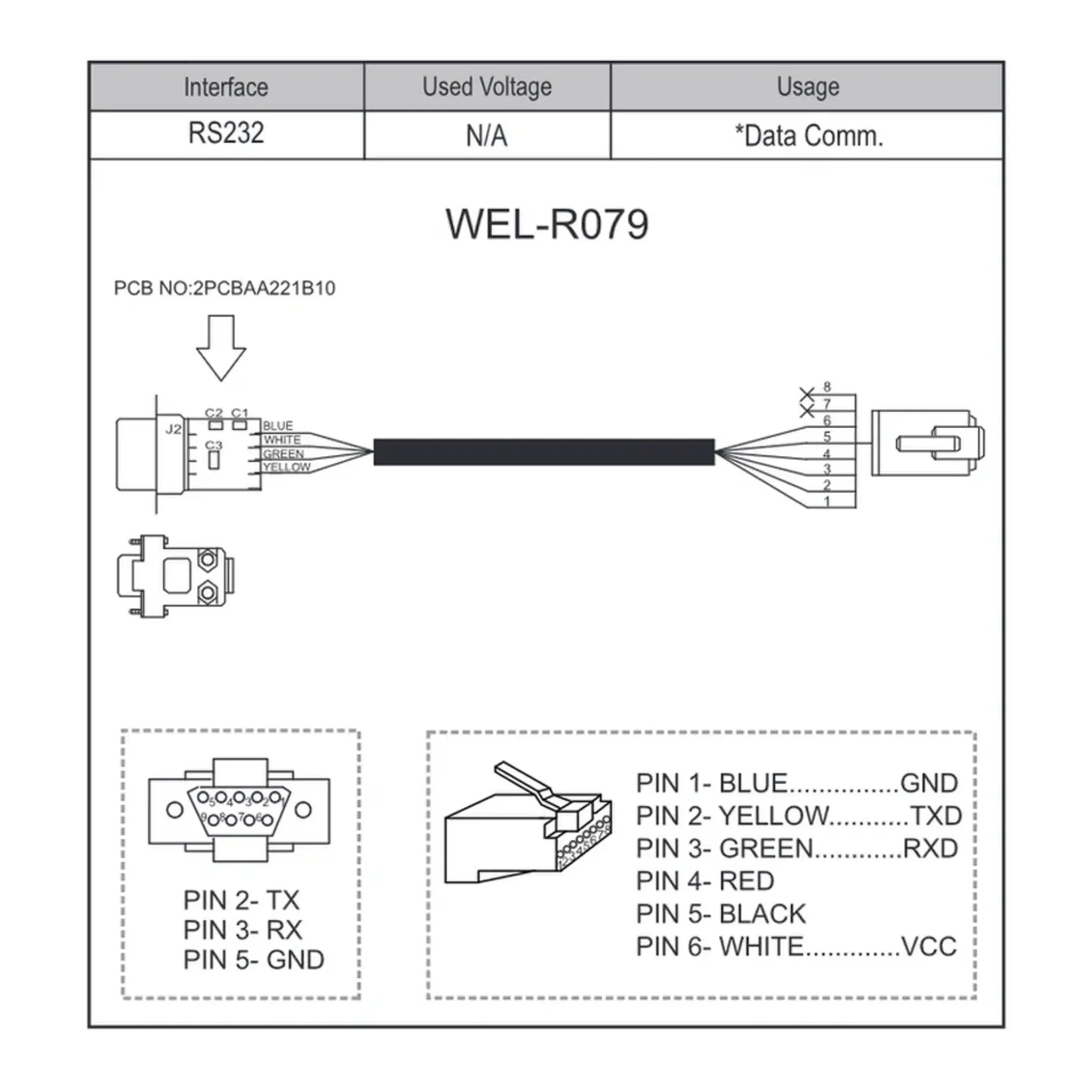 ICT WEL-R079 Cable