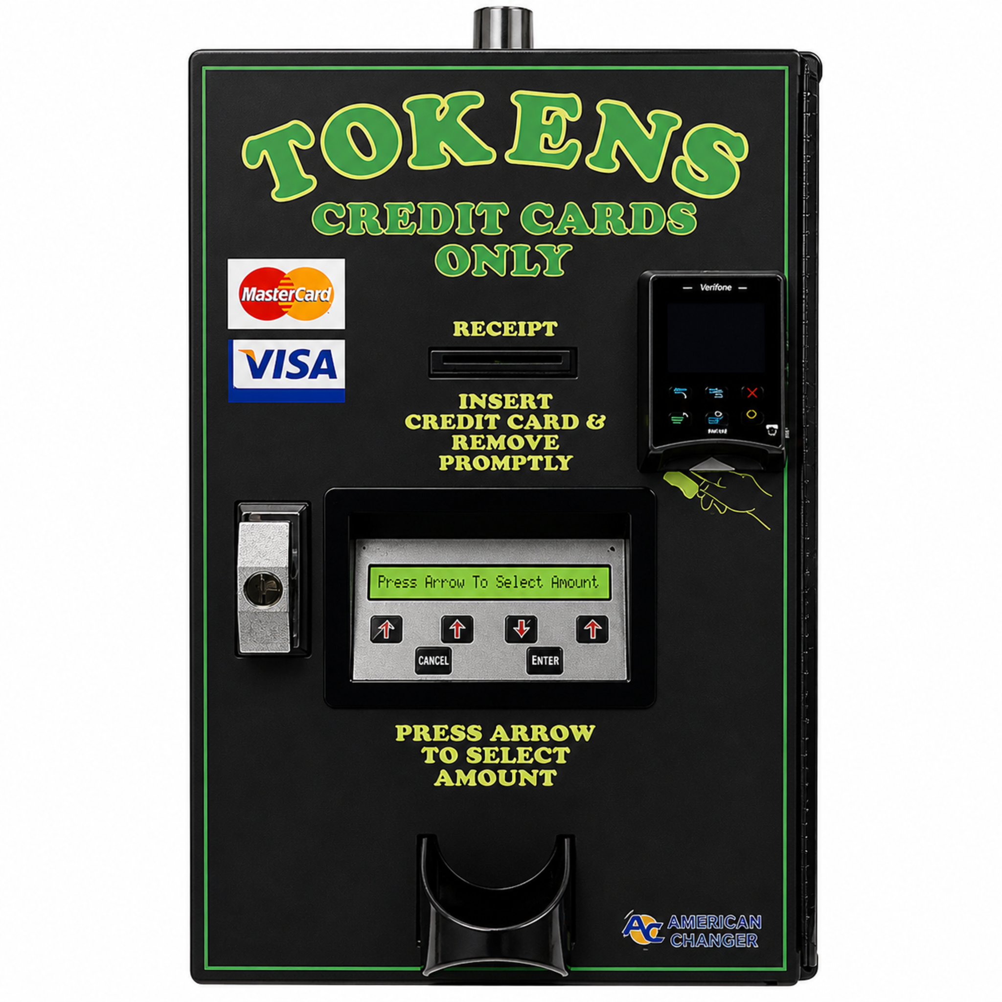 American Changer AC2006 Front Load Token Dispenser