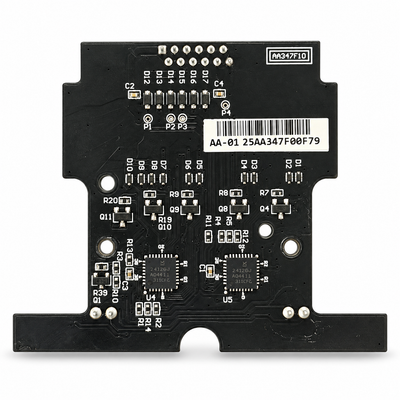 ICT AA347F## PA7-E sensor board, black circuit board marked AA347F10 with 12-pin header, diode rows and two U4/U5 chips