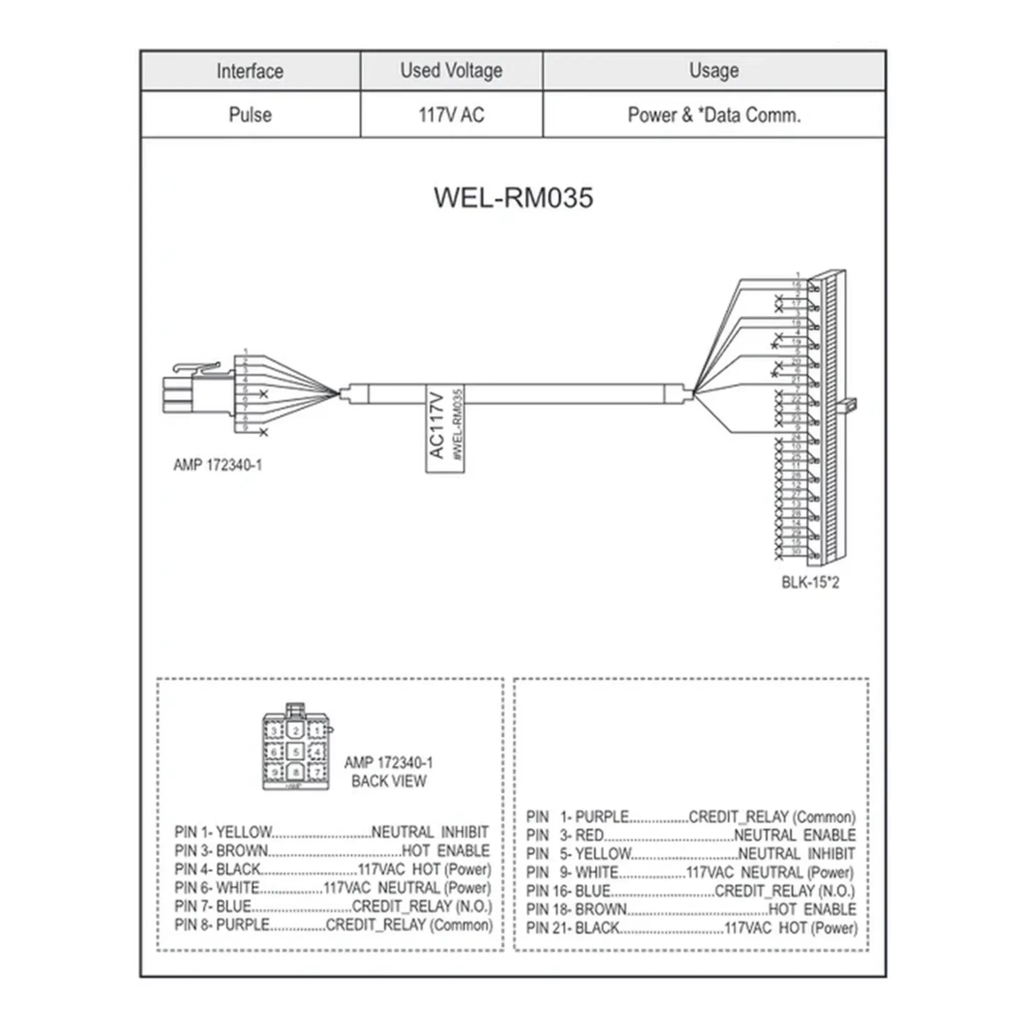 ICT WEL-RM035 Cable