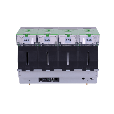 MEI CX-25 3 Bin In Line Coin Dispenser Full Unit for Self-Service Kiosks & ATMs front view