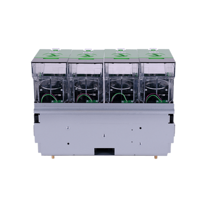 MEI CX-25 4 Hoppers on 6 Hopper Chassis Coin Dispenser Full Unit for Self-Service Kiosks & ATMs back view