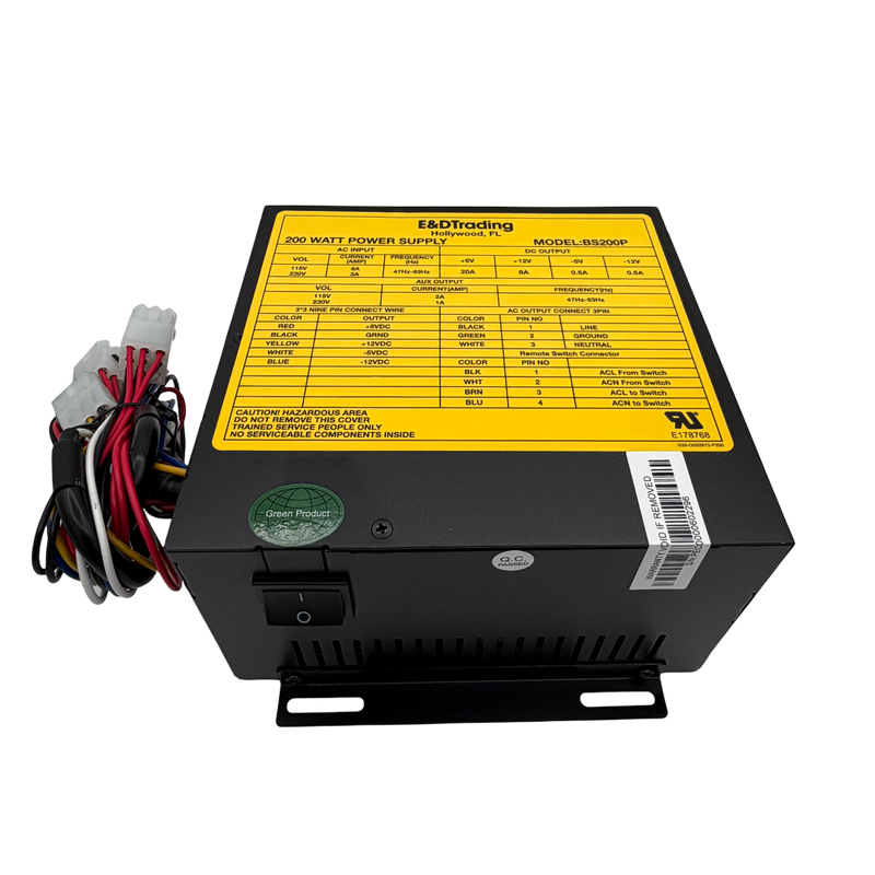 200w 6AMP Pacific Electronics Power Supply front view