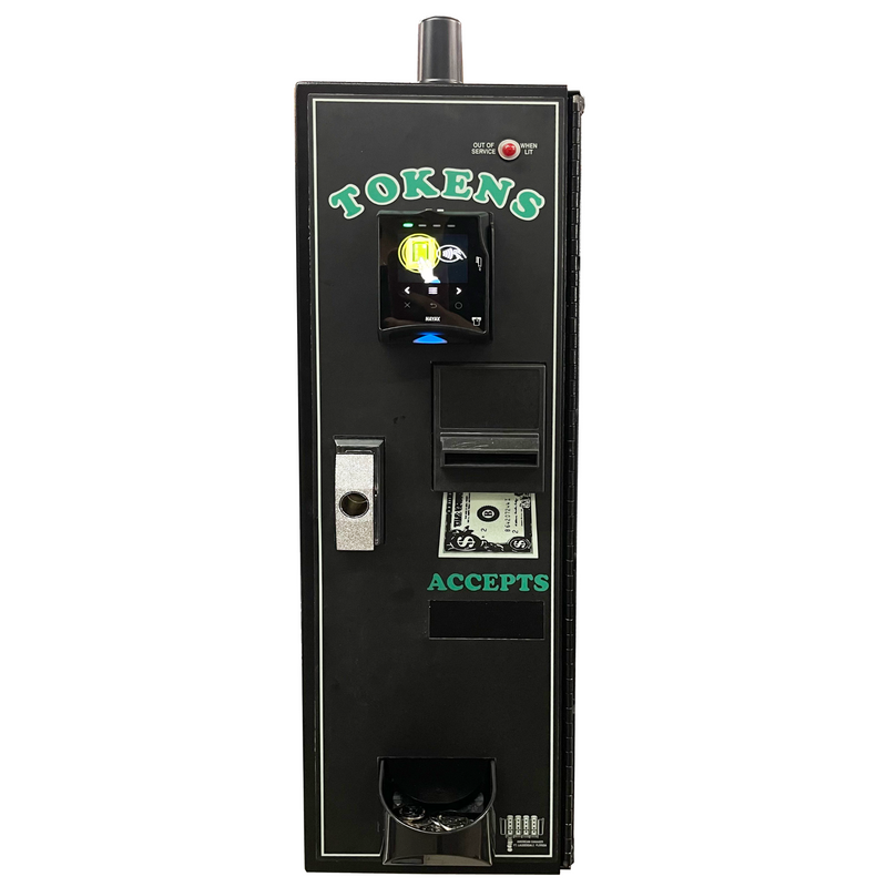 NAYAX reader installed on an American Changer AC1001