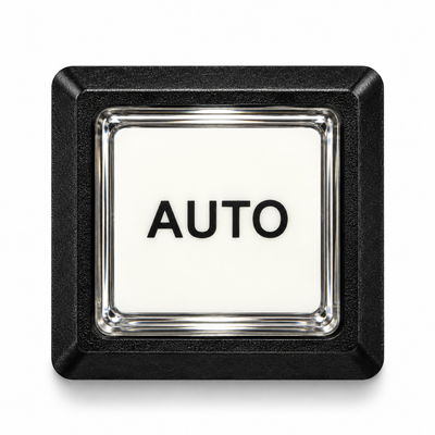 Illuminated Square AUTO Zippy Switch Button - face