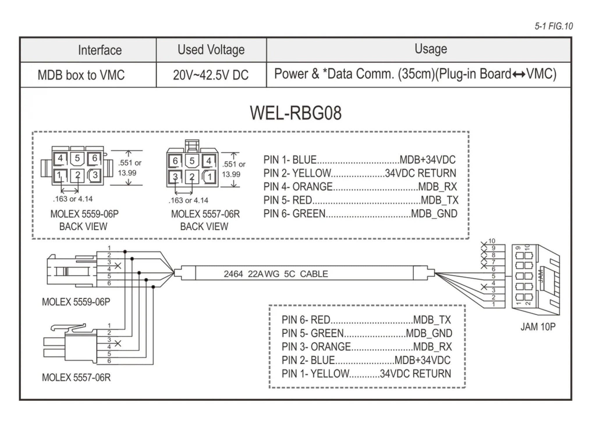 ICT WEL-RBG08 Cable