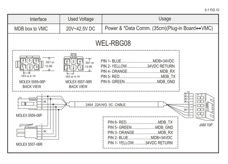 ICT WEL-RBG08 Cable