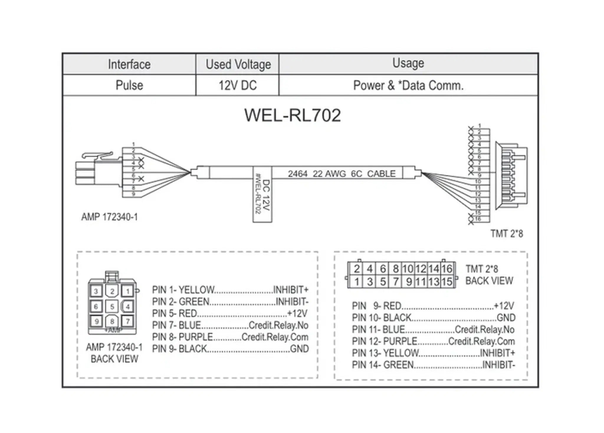 ICT WEL-RL702 Cable