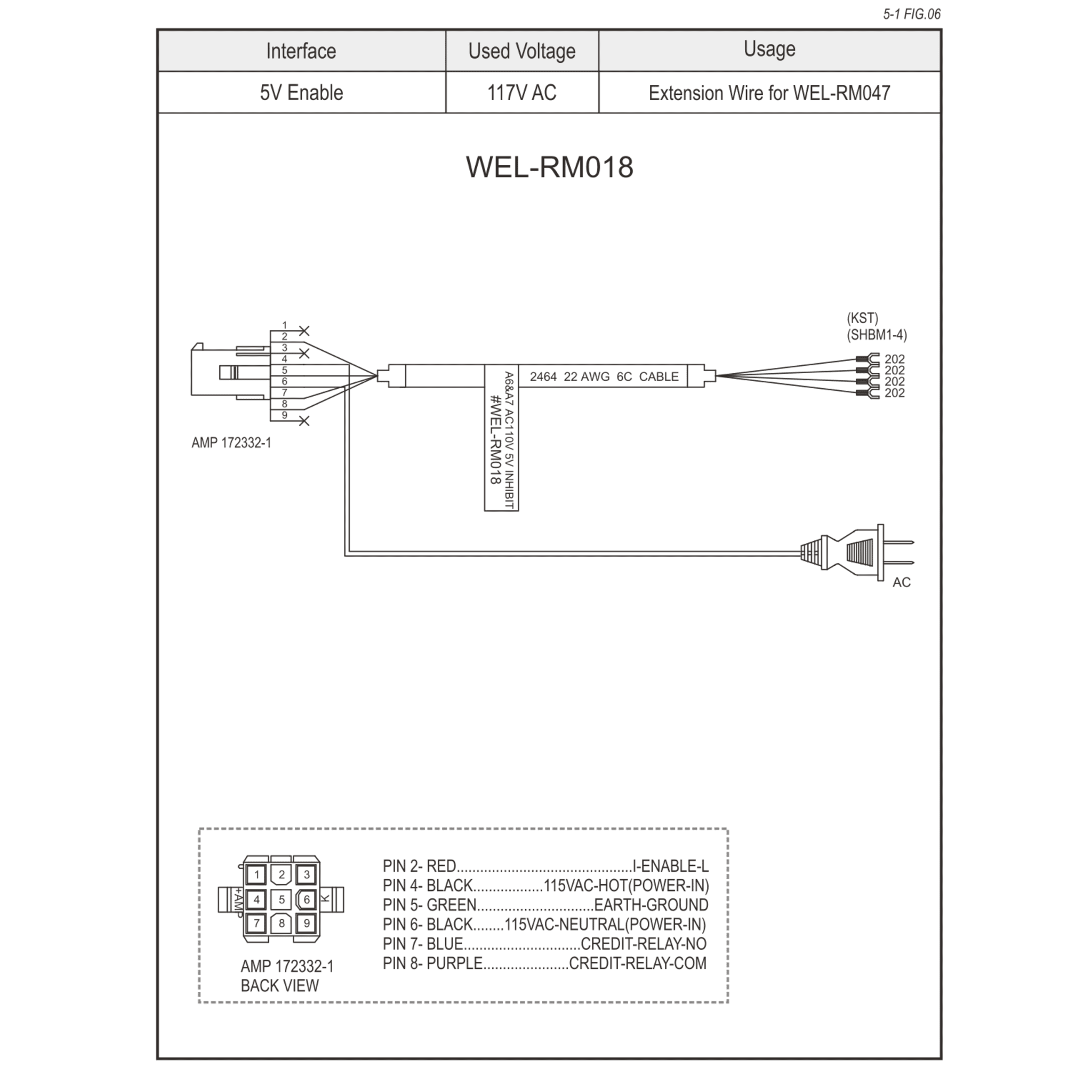 WEL-RM018 ICT Extension Wire Harness
