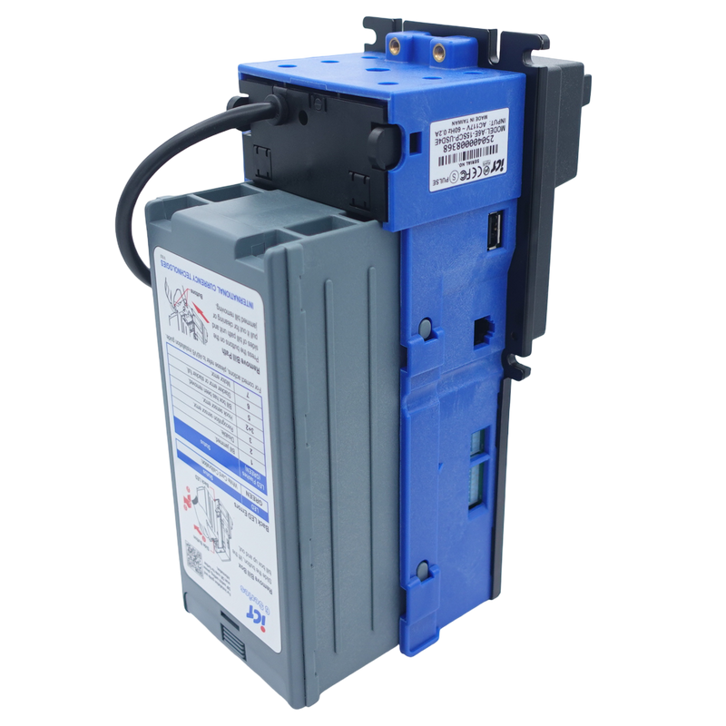 ICT V6E-33S0M-USD4-II Bill Validator 24V 300 Stacker MDB USD Standard Bezel back view