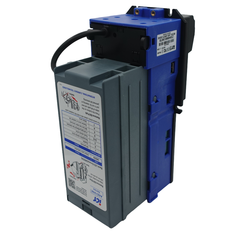 ICT A6E-15NCP-USD4-II Bill Acceptor 110V 500 Stacker USD Downstack Bezel back view