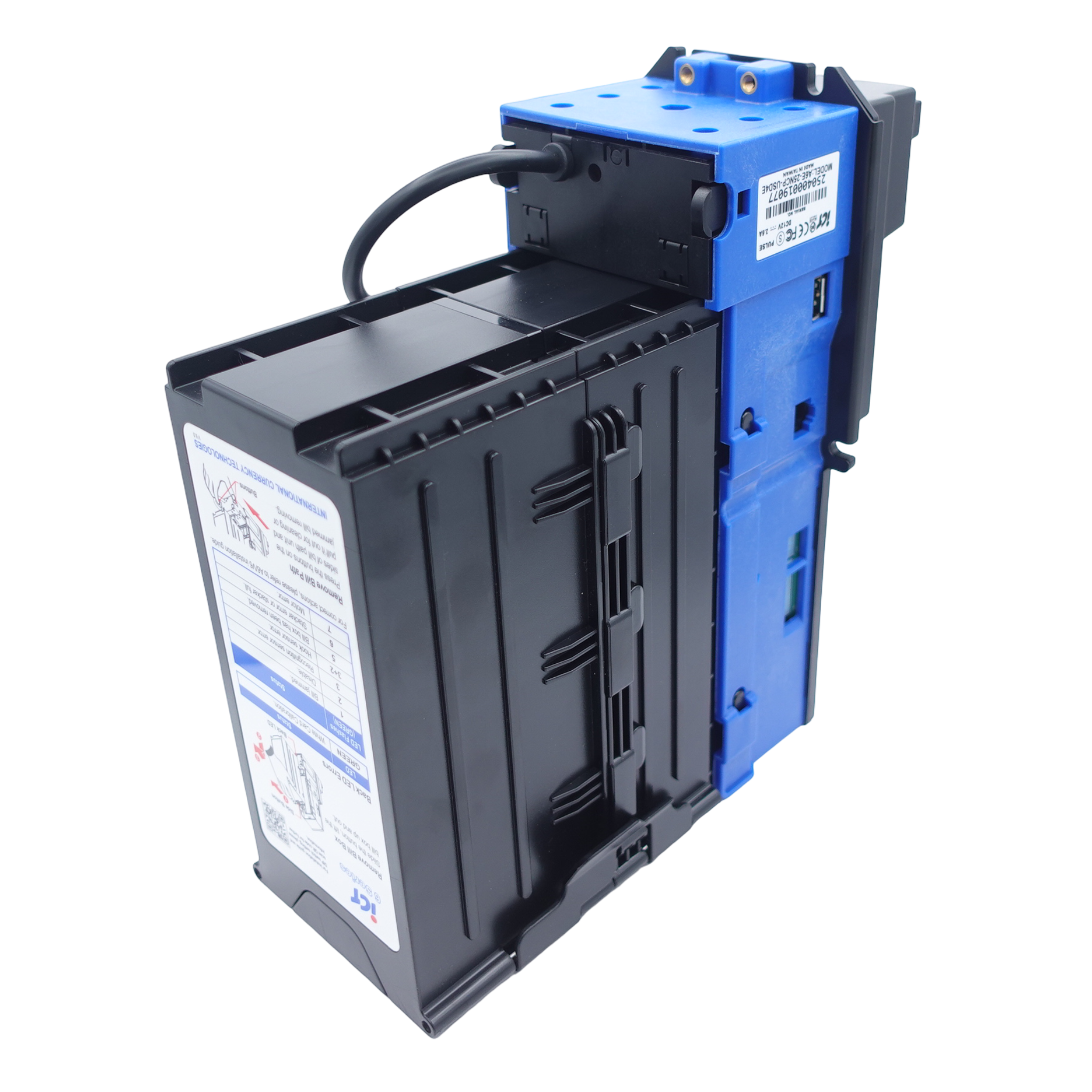 ICT A6E-18F0P-USD4 Bill Acceptor 110V 800 Stacker USD Fitted Bezel