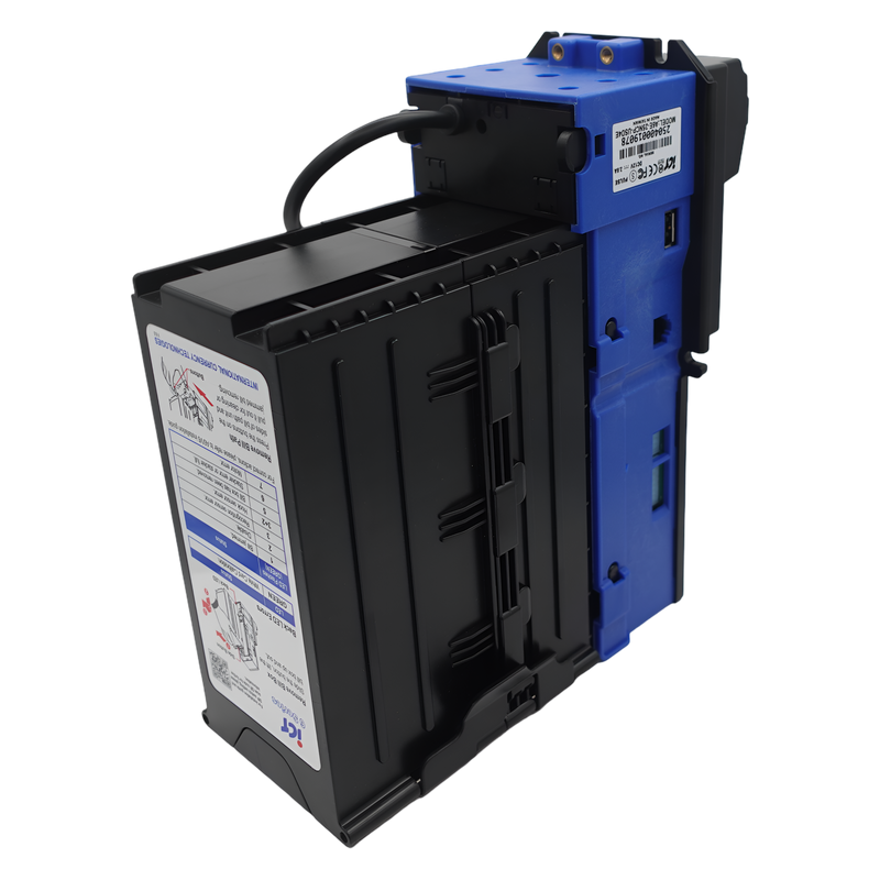 ICT A6E-28NCP-USD4-II Bill Acceptor 12V 800 Stacker USD Downstack Bezel back view