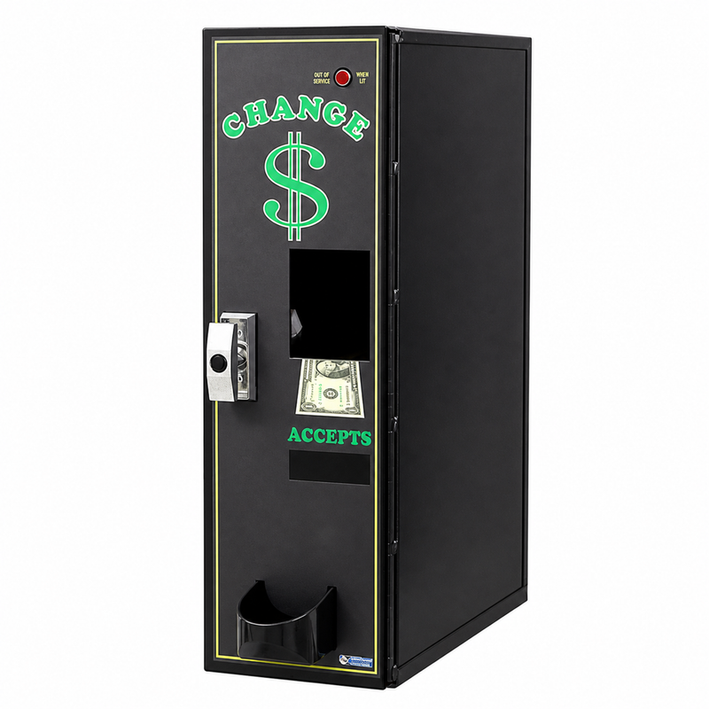 American Changer AC1000 Front Load Bill Changer front view