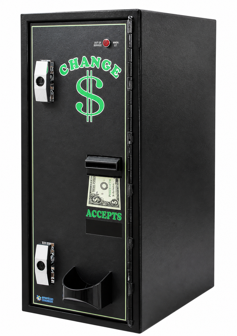 American Changer AC1002 Front Load Bill Changer front view