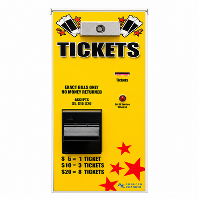 American Changer AC111 Front Load Ticket Dispenser front view