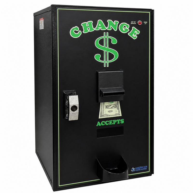American Changer AC2000 Front Load Bill Changer front view