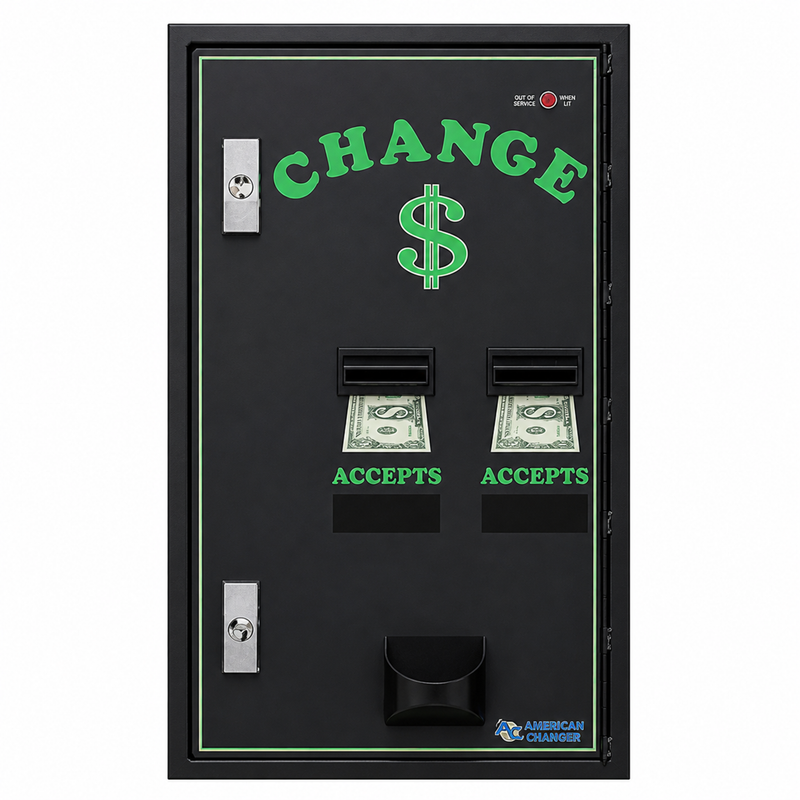 American Changer AC2002 Front Load Bill Changer front view