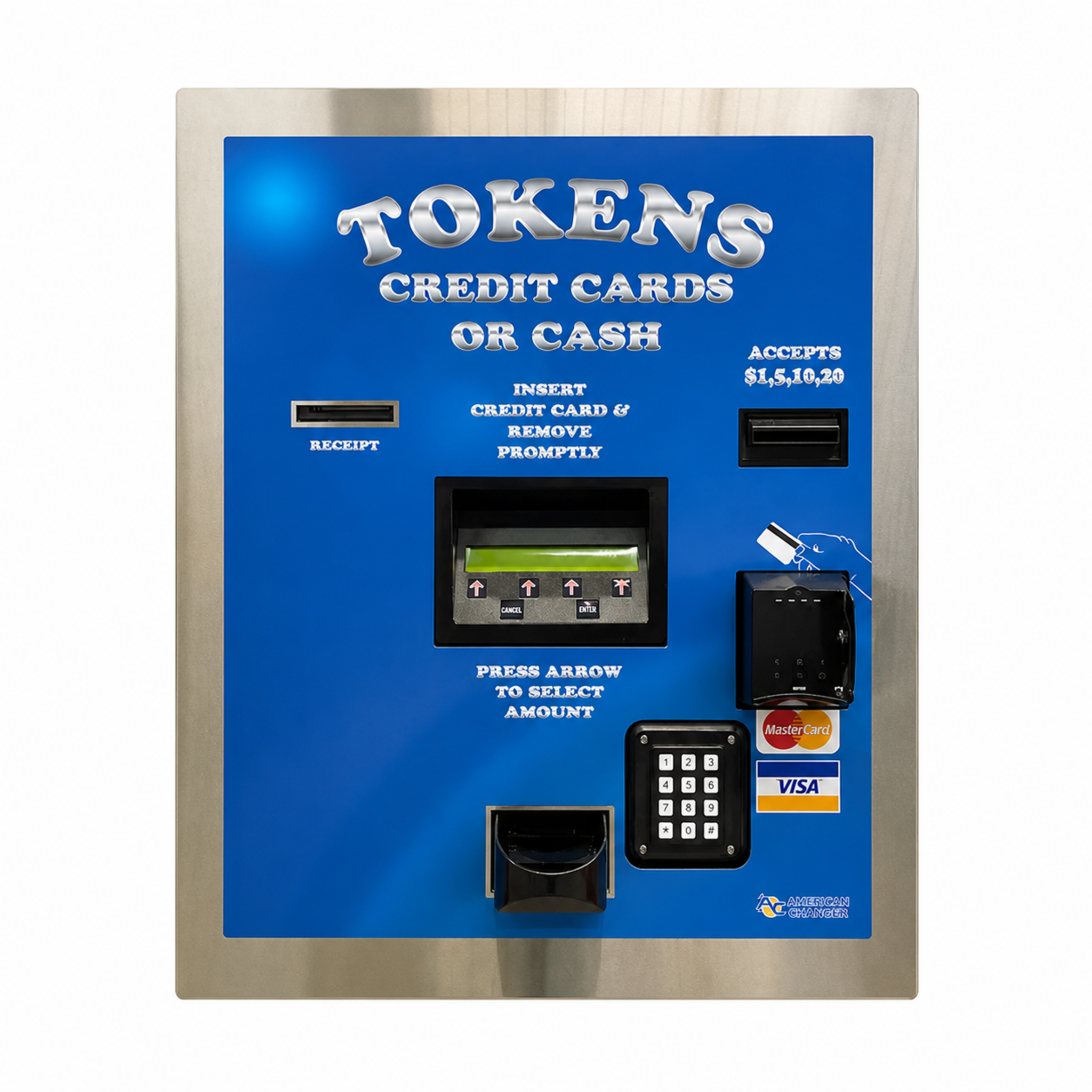 American Changer AC2207 Rear Load Token Dispenser