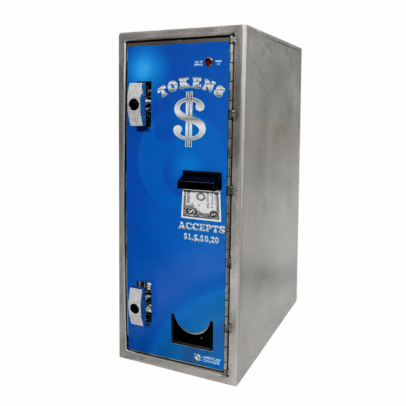American Changer AC8002 Front Load Bill Changer front view