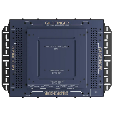 19" Touch Monitor by Goldfinger back view