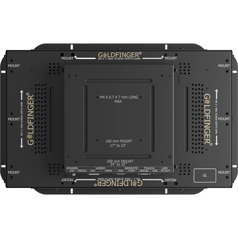 21.5" Touch Monitor by Goldfinger back view