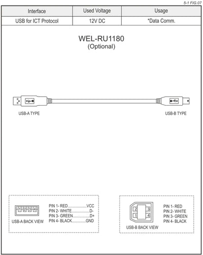 ICT WEL-RU1180 Cable