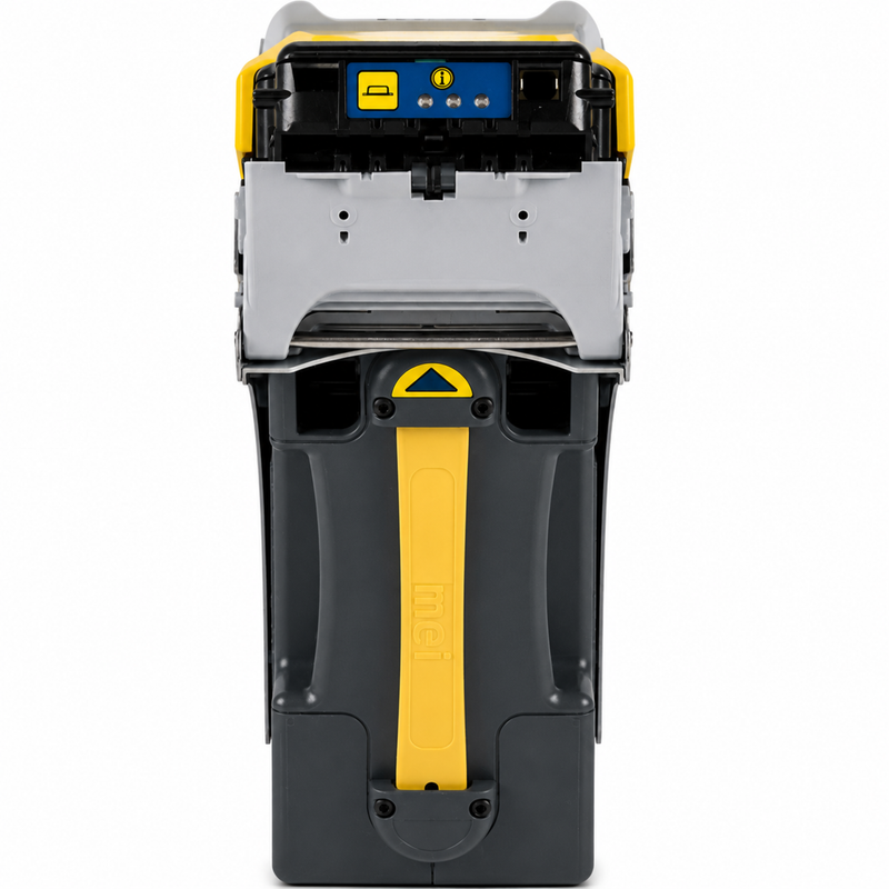 MEI SCNM6602U Netplex IGT USB SC Advance Note Validator P1, straight on view of the bezel and note cashbox