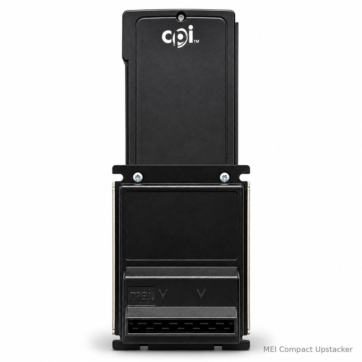 MEI Talos compact upstacker bezel 1 - front