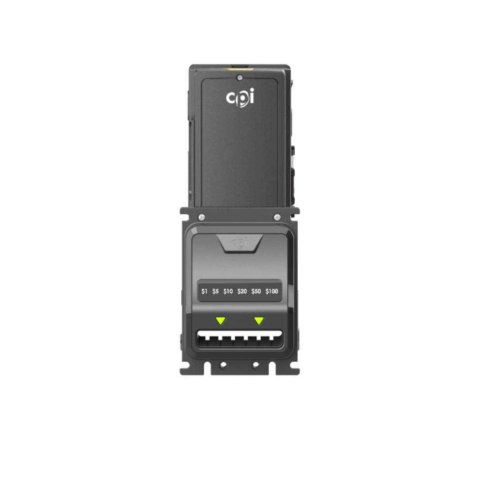 CPI Talos bill validator, front view
